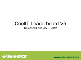 CoolIT Leaderboard V5 Released February 8, 2012