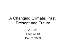 lecture 13 for 351 - Department of Atmospheric Science