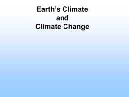 Earth`s Climate