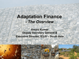 Introduction to adaptation finance