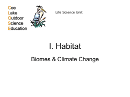 Habitat - Coe Lake Outdoor Science Education