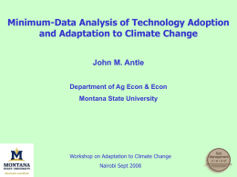 Introduction Minimum Data Analysis