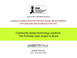The Pintadas solar project in Brazil