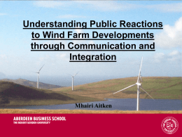 Understanding Public Reactions to Wind Farm Developments