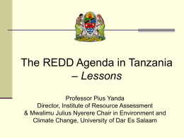 An Overview of Climate Scenarios in Tanzania