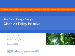 "Clean Air Policy Initiative" - King