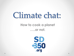 Climate foodchat - SanDiego350.org