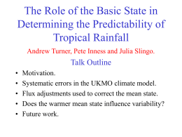 The Role of the Basic State in Determining the Predictability of