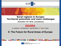 The Future for Rural Areas of Europe