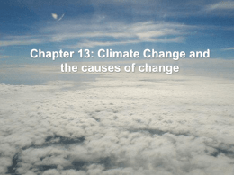 Ecosystem Impacts of Climate Change