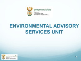 environmental advisory services unit