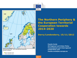 Regional Policy - Northern Periphery Programme