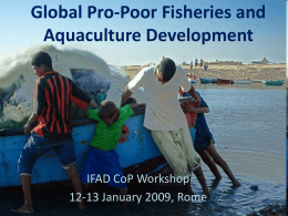 Global pro-poor fisheries and aquaculture development