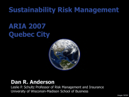 I. Sustainability Risk Management