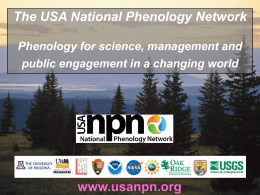 Phenology - USA National Phenology Network