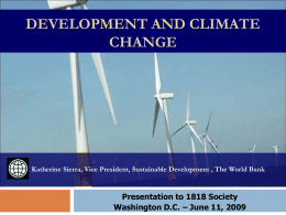 Development and Climate Change
