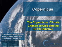 Cosmos conference - Global Framework for Climate Services