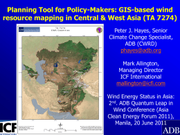 Central and West Asia Wind Resource Maps and Potential