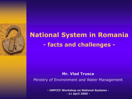 Climate Change Related Activities in Romania