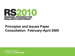 Principles & Issues paper presentation