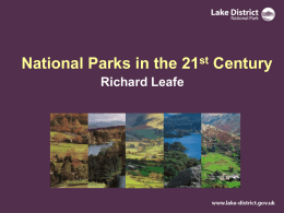National Parks in the 21st Century