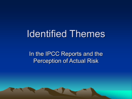 W10-1: Responses to the IPCC assignment