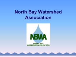 NBWA Project Update - North Bay Watershed Association