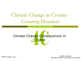 Climate Change in Croatia - Increasing Disasters (Natasa Holcinger