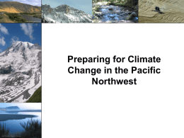 Pacific Northwest Climate Variability and Change