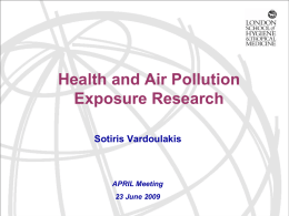 Health and Air Pollution Exposure Research