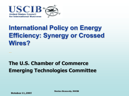 International Energy Efficiency (E/e)