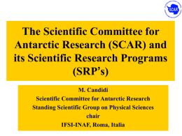 The Scientific Committee for Antarctic Research