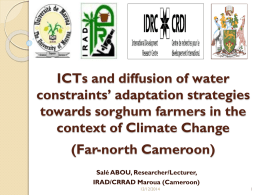 ICTs and diffusion of water constraints adaptation strategies towards