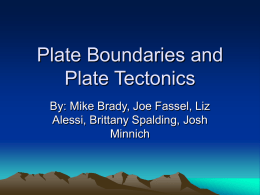 Plate Tectonics and Plate Boundaries