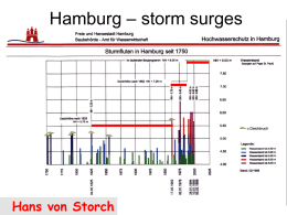 Storm surges – the case of Hamburg, Germany (invited, session #26