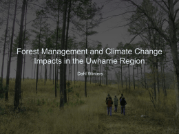 Forest Management and Climate Change Impacts in the