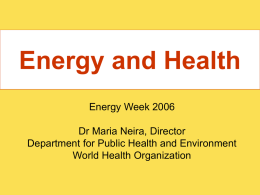 Energy and Health