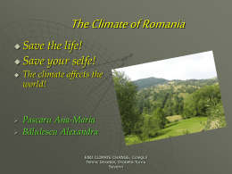 The climate of Romania