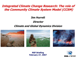 Integrated Climate Change Research: The role of the