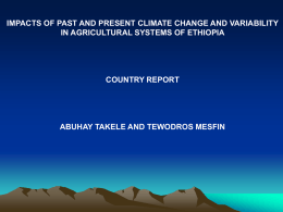 Country Report Ethiopia