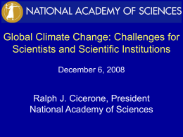 Royal Society 03_01_2007 - Academy Presidents` Forum