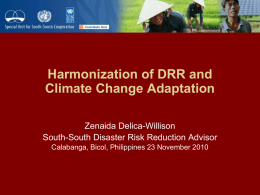 Harmonization of DRR and CCA_by Z Willison