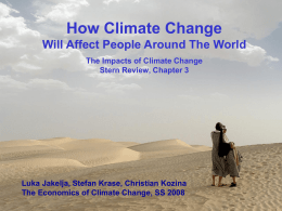 The Impacts of Climate Change