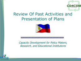 Philippines - Capacity Development for the CDM