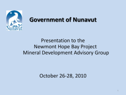 GN Overall Presentation - Newmont MDAG