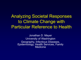 Analyzing Societal Responses to Climate Change with Particular
