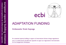 adaptation funding - European Capacity Building Initiative