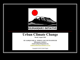 Urban Climate Change