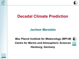 Examples of decadal climate prediction