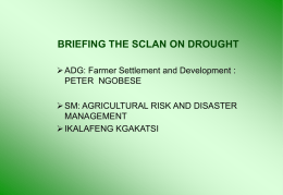 briefing on drought relief measures